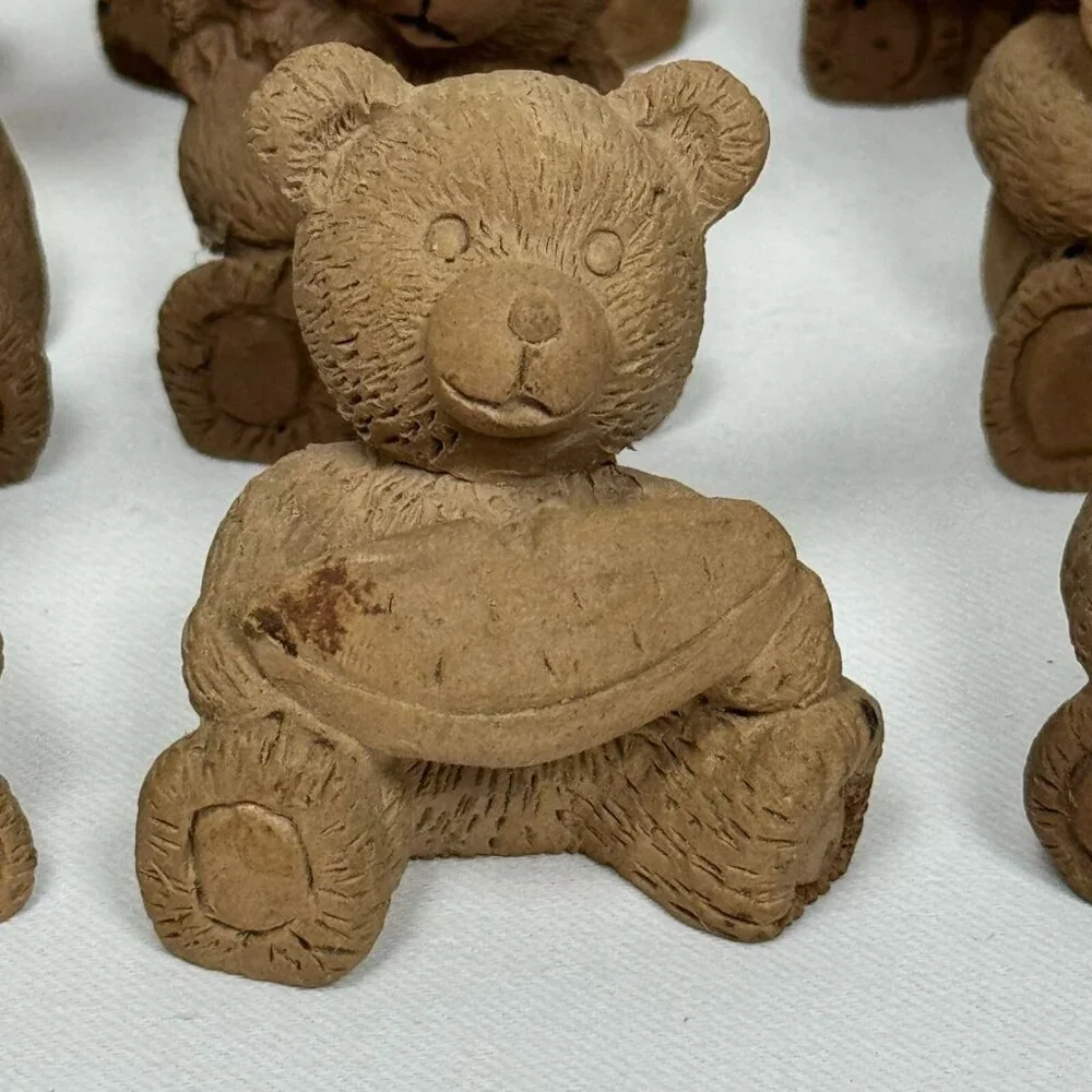 Lot of 25 Mini Resin Teddy Bear Figurines Detailed Ready to Paint Crafts - Picture 4 of 16